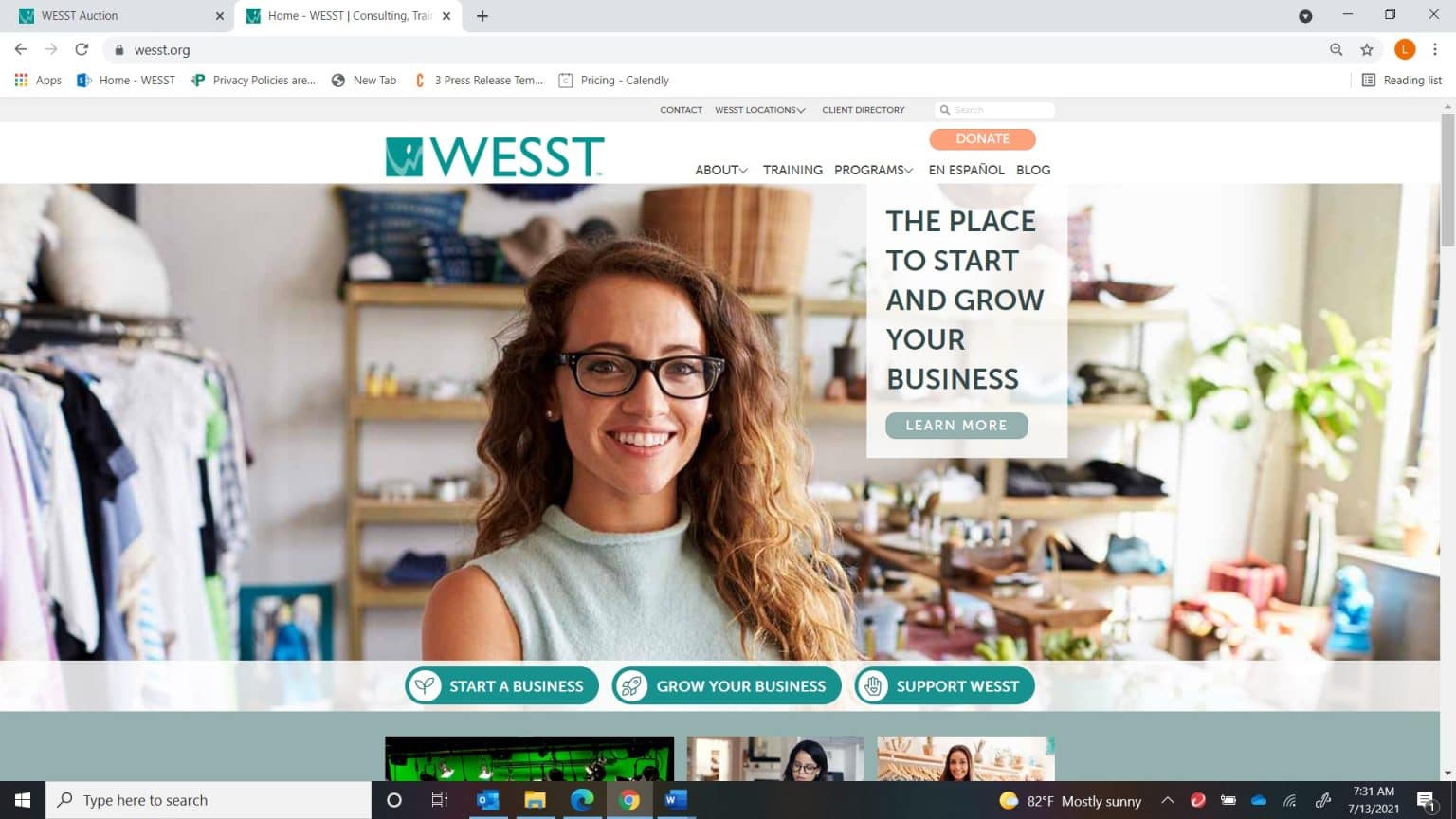 New WESST Website Launch July 2021 - WESST | Consulting, Training